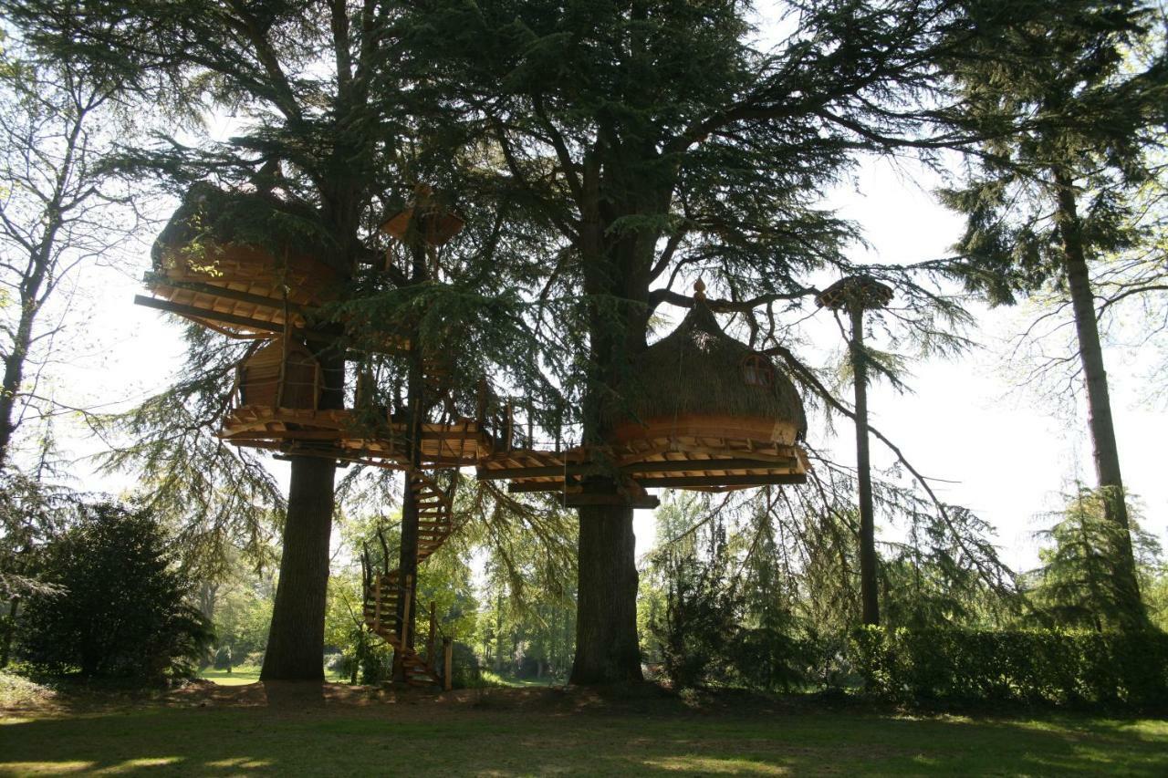 Bed and Breakfast Insolite Dans Les Arbres Les Ormes, Epiniac Exterior foto